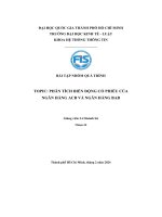 Topic phân tích biến động cổ phiếu củangân hàng acb và ngân hàng bab