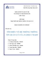 Hệ thống thông tin quản lý của family mart