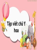 Môn tiếng việt   lớp 2   tuần 26   bài viết chữ hoa y