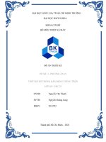 Đồ án thiết kế đề số 11  phương án 18 thiết kế hệ thống dẫn động thùng trộn