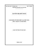 Luận văn thạc sĩ Luật học: Giám định về nhãn hiệu tại Việt Nam – Thực trạng và giải pháp