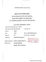 Đề tài sinh viên nghiên cứu khoa học: Luật hoá chế định ly thân