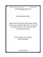 Luận văn thạc sĩ Luật học: Pháp luật về cấp giấy chứng nhận quyền sử dụng đất, quyền sở hữu nhà ở và tài sản gắn liền với đất và thực tiễn áp dụng tại thành phố Sơn La