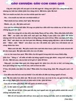 Câu chuyện gấu con chia quà