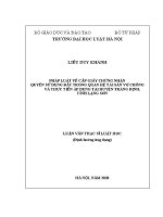 Luận văn thạc sĩ Luật học: Pháp luật về cấp giấy chứng nhận quyền sử dụng đất trong quan hệ tài sản vợ chồng và thực tiễn áp dụng tại huyện Tràng Định, tỉnh Lạng Sơn