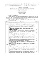 Đáp án   biểu điểm