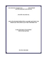 Luận văn thạc sĩ Luật học: Một số giải pháp nhằm nâng cao hiệu quả thực thi pháp luật thừa phát lại ở Việt Nam hiện nay