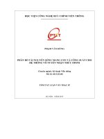 Phân bổ tài nguyên sóng mang con và công suất cho hệ thống vô tuyến nhận thức OFDM