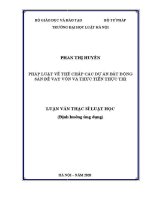 Luận văn thạc sĩ Luật học: Pháp luật về thế chấp các dự án bất động sản để vay vốn và thực tiễn thi hành ở Việt Nam