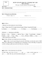 Toán  phiếu ôn tập cuối năm
