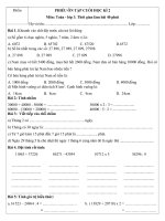 4   phiếu ôn tập toán cuối ki 2