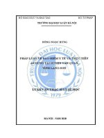 Luận văn thạc sĩ Luật học: Pháp luật về bảo hiểm y tế và thực tiễn áp dụng tại huyện Văn Quan, tỉnh Lạng Sơn