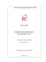 Marketing phát triển dịch vụ hóa đơn điện tử Trung tâm điện toán và truyền số liệu khu vực 1