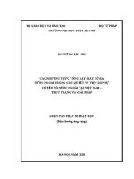 Luận văn thạc sĩ Luật học: Các phương thức tống đạt giấy tờ ra nước ngoài trong giải quyết vụ việc dân sự có yếu tố nước ngoài tại Việt Nam - thực trạng và giải pháp
