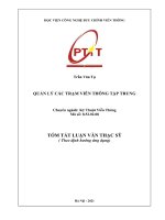 Quản lý các trạm viễn thông tập trung