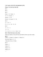 Các dạng toán ôn thi hkimo lớp 3