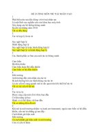 Đề cương môn trí tuệ nhân tạo