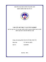 Chuyên đề thực tập tốt nghiệp: Quản lý cán bộ, công chức hành chính nhà nước trên địa bàn thành phố Hà Nội