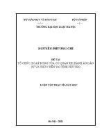 Luận văn thạc sĩ Luật học: Tổ chức, hoạt động của cơ quan thi hành án dân sự và thực tiễn tại tỉnh Phú Thọ