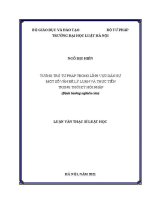 Luận văn thạc sĩ Luật học: Tương trợ tư pháp trong lĩnh vực dân sự - Một số vấn đề lý luận và thực tiễn trong thời kỳ hội nhập