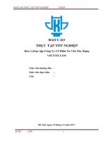 Báo Cáo Thực Tập Thiết Kế Công Trình Tại Công Ty Cổ Phần Tư Vấn Xây Dựng Vietteccon