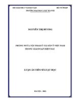 Luận án tiến sĩ Luật học: Phòng ngừa tội tham ô tài sản ở Việt Nam trong giai đoạn hiện nay