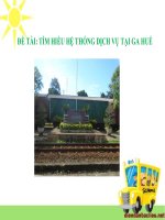 Tiểu Luận - Quản Trị Dịch Vụ - Đề Tài - Tìm Hiểu  Chất Lượng  Dịch Vụ Tại Nhà Ga Huế