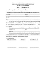 Giấy xin vay vốn