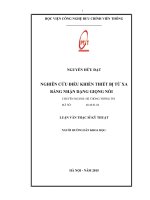 Nghiên cứu điều khiển thiết bị từ xa bằng nhận dạng giọng nói