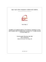 Nghiên cứu IBM Rational Funtional tester và ứng dụng kiểm thử tự động dự án Quản lý và điều hành văn bản điện tử
