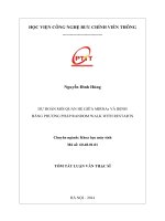 Dự đoán mối quan hệ giữa miRNAs và bệnh bằng phương pháp Random Walk with Restarts