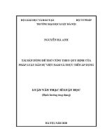 Luận văn thạc sĩ Luật học: Tài sản dùng để thờ cúng theo quy định của pháp luật dân sự Việt Nam và thực tiễn áp dụng