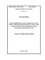 Luận văn thạc sĩ Luật học: Trách nhiệm bồi thường thiệt hại do sức khoẻ, tính mạng bị xâm phạm và thực tiễn giải quyết tại Toà án nhân dân quận Long Biên, thành phố Hà Nội