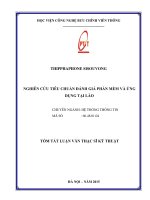 Nghiên cứu tiêu chuẩn đánh giá phần mềm và ứng dụng tại Lào