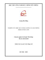 Nghiên cứu hiệu quả năng lượng của hệ thống MIMO cỡ rất lớn