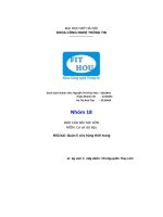 Cơ sở dữ liệu báo cáo btl   quản lí cửa hàng thời trang