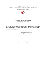 Ảnh hưởng của việc nghiện điện thoại thông minh đến kết quả học tập của sinh viên trường đại học công nghiệp thành phố hồ chí minh