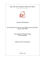 Phân tích hiệu năng truyền tải TCP trên mạng truyền thông ánh sáng nhìn thấy