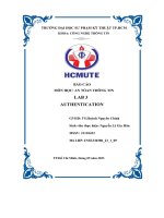 Báo cáo an tòan thông tin lab 3 authentication