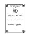 Khóa luận tốt nghiệp  kế toán chi phí sản xuất xây lắp tại công ty cổ phần đầu tư thương mại phát việt