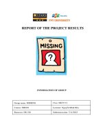 Report of the project results  dự án trạm giao tiếp