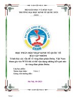 Trình bày các vấn đề về vòng đàm phán Doha. Việt Nam tham gia vào WTO thì có thể vận dụng những kết quả nào từ vòng đàm phán Doha