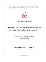 Nghiên cứu truyền hình kỹ thuật số mặt đất theo tiêu chuẩn DVB-T2