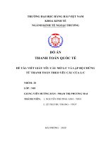 Đồ án Thanh toán quốc tế