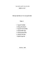 Bài tập luật dân sự 2 các vật quyền khác