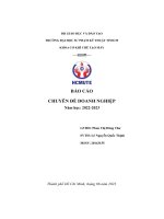 Báo cáo chuyên đề doanh nghiệp công ty tnhh sài gòn tech education và công ty tầm nhìn công nghệ việt nam