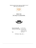 Báo cáo tác hại của rượu bia