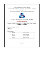 Using stm32f4 generate pwm to control dc motor with pid algorithm