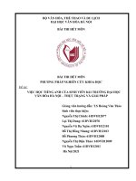 Việc học tiếng anh của sinh viên k61 trường đại học văn hóa hà nội – thực trạng và giải pháp