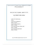 Báo cáo thực tập điện – điện tử ô tô hệ thống chiếu sáng